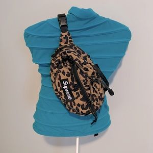 Supreme fanny pack brand new in leopard pattern